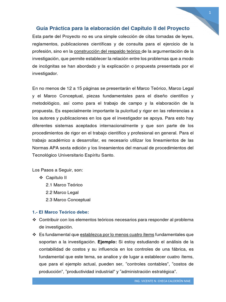 2 - Guía Práctica para La Elaboración Del Capítulo II Del Proyecto ...