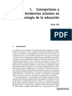 Concepciones y Tendencias Actuales en Psicología de La Educación - César Coll