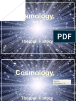 Cosmology,: Thermal History