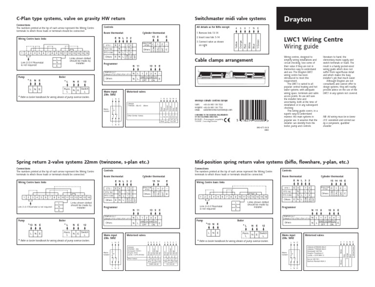 Wiring Centre (I. Guide) | PDF | Thermostat | Electrical Wiring