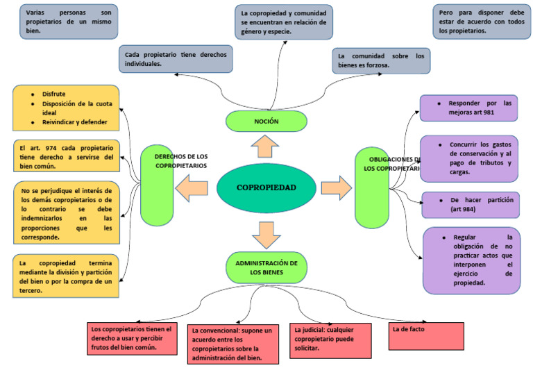 Mapa Conceptual Derechos Reales | PDF | Condominio | Ley común