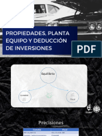 Propiedades, Planta Equipo y Deducción de Inversiones