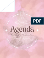Agenda Personal Diaria y Mensual Astrología Aesthetic Rosa Pastel
