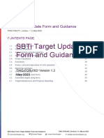 SBTi Target Update Form and Guidance