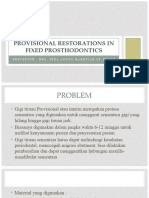 Provisional Restorations in Fixed Prosthodontics