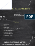 Uniform Rotary Motion (2)