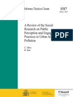 A Review of The Social Research On Public Perception and Engagement Practices in Urban Air Pollution