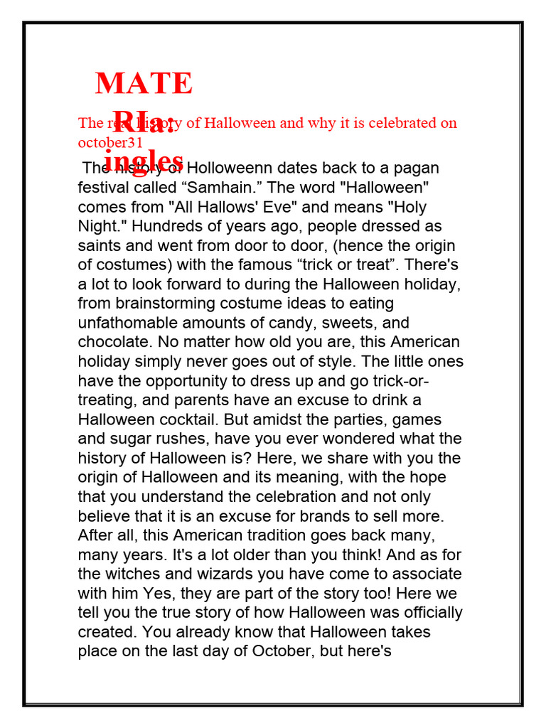 The Real History of Halloween and Why It Is Celebrated On