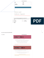 Direct and Indirect Speech