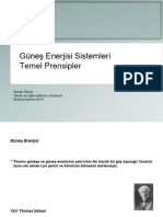 Güneş Enerji Sistemleri Temel Prensipler