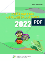 Kecamatan Kabanjahe Dalam Angka 2022