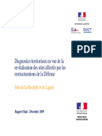 Diagnostics Territoriaux en Vue de La Revitalisation Des Sites Affectés Par Les Restructurations de La Défense