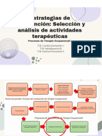 Análisis de Actividades Terapeuticas en La Intervención de To