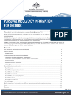 Personal Insolvency Information Booklet For Debtors