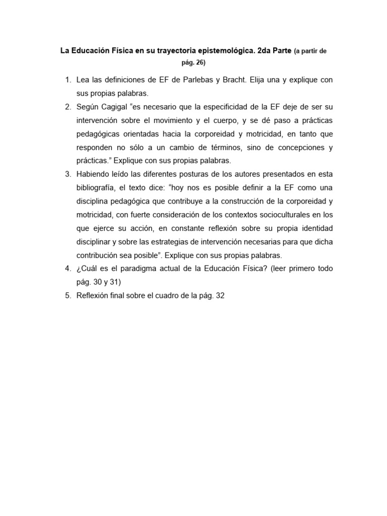 La Educacion Fisica en Su Trayectoria Epistemologica. 2da Parte PDF