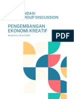 Rekomendasi FGD Pengembangan Ekraf - 20 Juni 2023