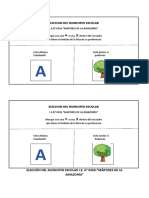 Cedula de Eleccion Del Municipio Escolar