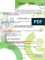 Convoctoria Foro Innovaciขn Educativa 2023