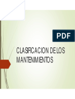 T5 - Clasificacion de Los Mantenimientos