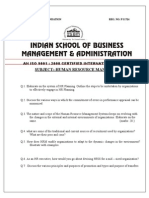 Subject:-Human Resource Management: An Iso 9001: 2008 Certified International B-School