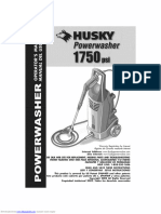 HUSKY PowerWasher 1750psi Operator's Manual