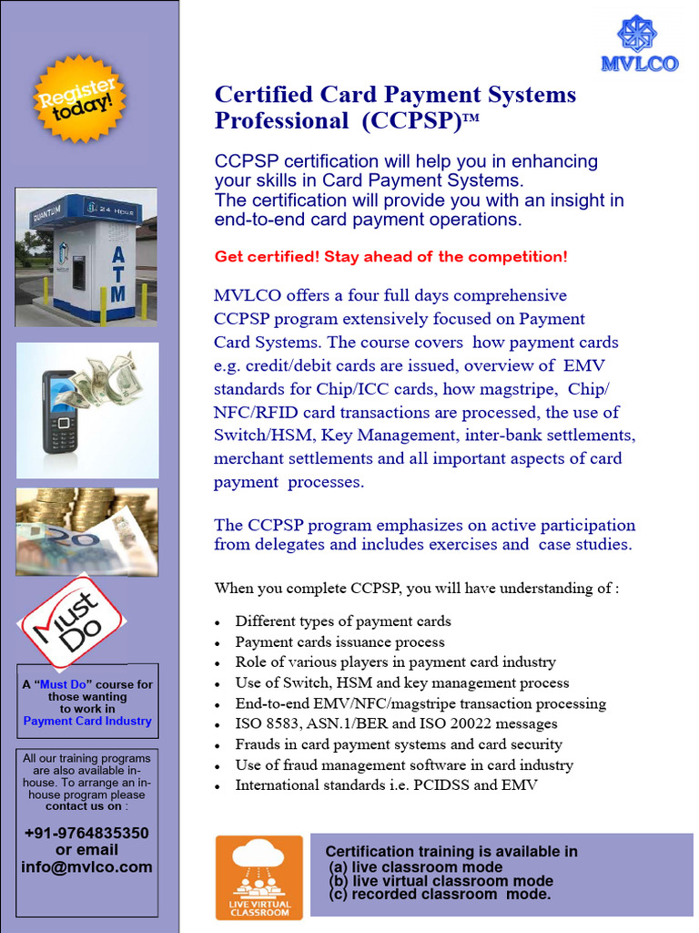 Card Payments Certification PDF Emv Personal Identification Number