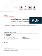 Imprimir Orden # 007869642 - Coca-Cola en Tu Hogar