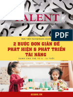 BƯỚC ĐƠN GIẢN ĐỂ PHÁT HIỆN & PHÁT TRIỂN TÀI NĂNG Đại lý. Đại lýDÀNH CHO TRẺ TỪ 0 - 12 TUỔI