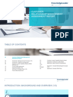 Customer Relationship Management Assessment Report