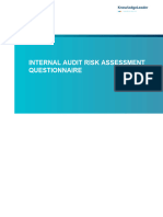 Internal Audit Risk Assessment Questionnaire