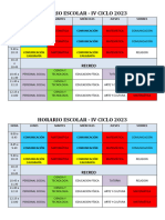 Horario 2023