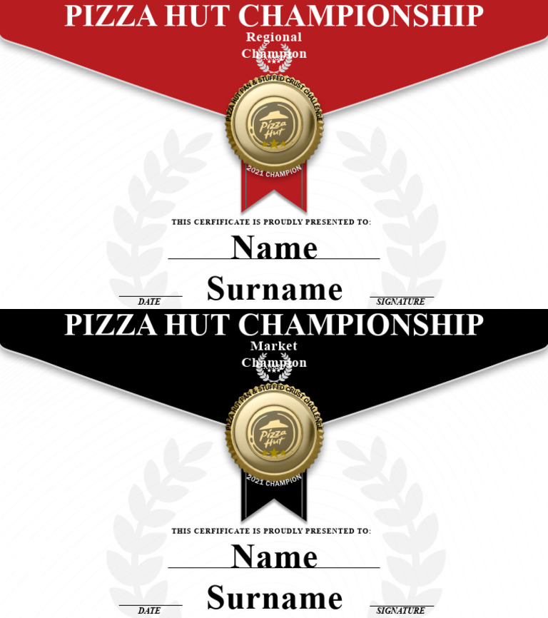 3.0 Pizza Hut Championship Certificates_0 PDF