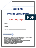 Physics Lab Manual