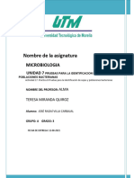 Practica8 - Pruebas para La Identificacion de Cepas y Poblaciones Bacterianas