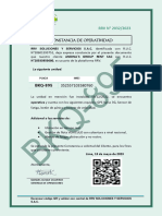 Certificado de Instalacion Del Saf - BKQ 895