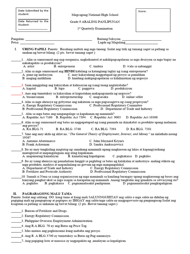 Ap 9 1st quarter pdf