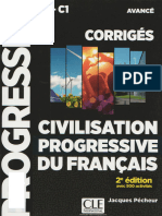 Jacques Pécheur Civilisation Progressive Du Français Niveau Avancé