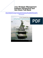 Contemporary Strategic Management An Australasian Perspective 2nd Edition Grant Test Bank
