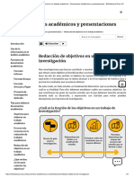 Lectura 3 - Redacción de Objetivos en Un Trabajo Deinvestigación