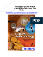 Cultural Anthropology The Human Challenge 14th Edition Haviland Test Bank