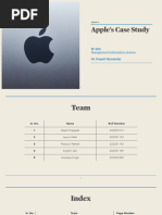 Apple's Case Study: Management Information System