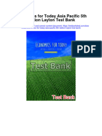 Economics For Today Asia Pacific 5th Edition Layton Test Bank