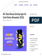 40+ Money Earning Apps in India (November 2023)