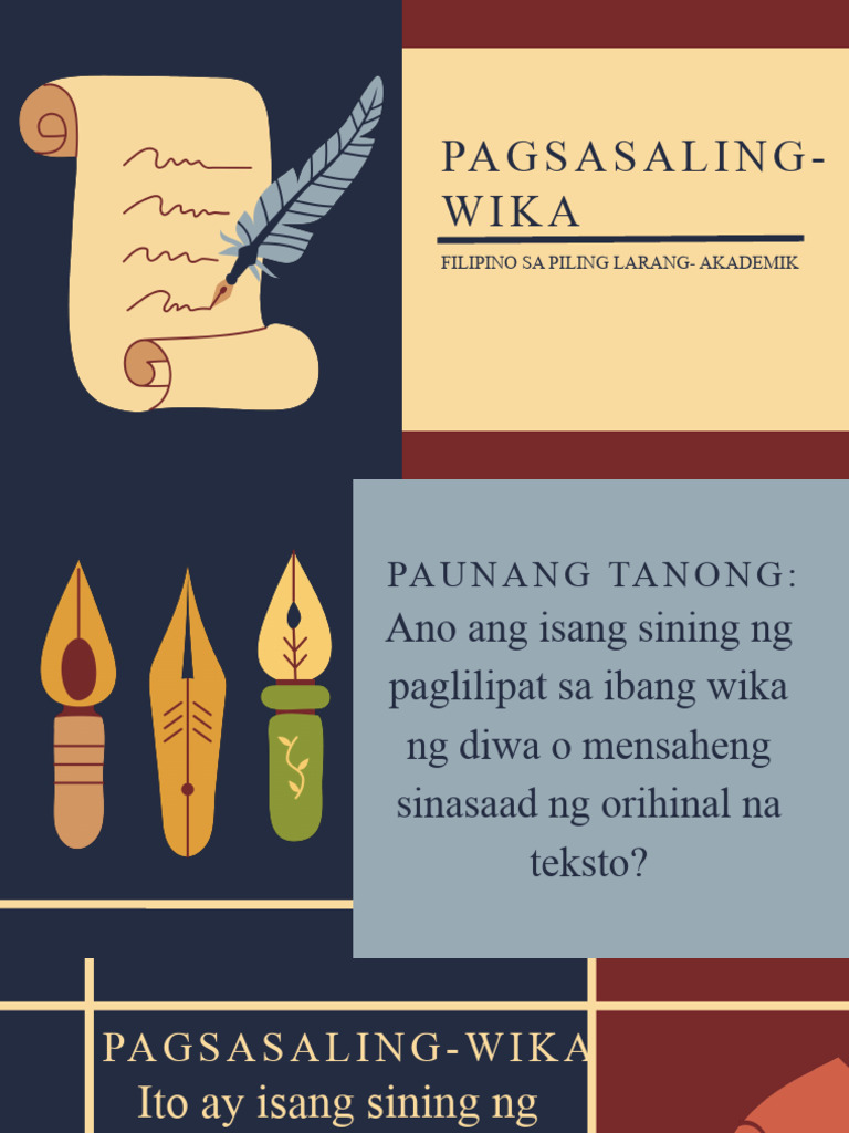 Pagsasaling-Wika | PDF