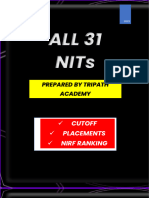 All 31 NIT Cutoff