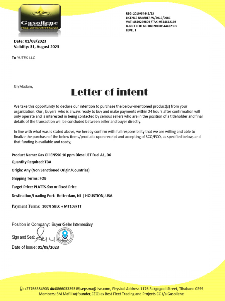 Purchase Intent for Fuel Products | PDF | Business | Law
