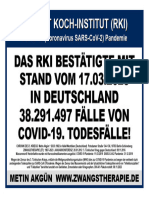 Das (RKI) Bestätigte Am 17.03.2023 in Deutschland 38.291.497 Fälle Von COVID-19. Todesfälle.
