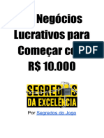 50 Negócios Lucrativos para Começar Com R$ 10.000