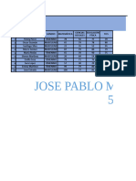 Actividad 2 - Excel - 5ingb9 - Jose Mogollón