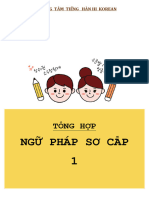 Tổng hợp Ngữ pháp sơ cấp 1